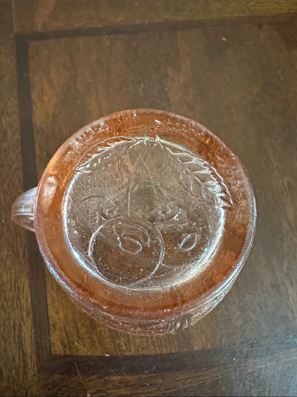 VTG 1930’s Jeannette Pink Cherry Blossom Child’s Toy Creamer Depression Glass